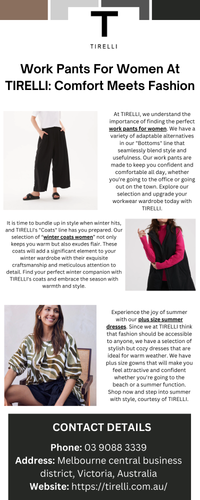 Work Pants For Women At TIRELLI Comfort Meets Fashion.png