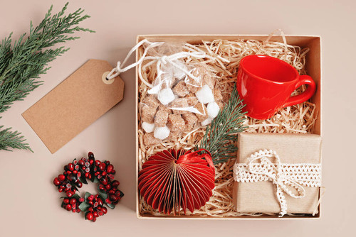 Refined Christmas care box coffee cup, gift and xmas ornament. Corporate or personal present for coo.jpg