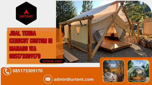 Ciptakan momen tak terlupakan dengan Tenda Kerucut Custom kami di Manado! Desain unik sesuai keinginan Anda untuk acara khusus, pesta, atau kegiatan outdoor. Tenda kerucut kami tidak hanya menawarkan keindahan visual tetapi juga kenyamanan maksimal.

Dengan material berkualitas tinggi dan perhatian terhadap detail, tenda ini cocok untuk berbagai cuaca. Hubungi kami segera melalui WA di 085173309170 atau email ke admin@urtent.com untuk konsultasi lebih lanjut dan pemesanan. Wujudkan visi Anda tentang tenda kerucut yang sempurna bersama kami dan buatlah acara Anda menjadi istimewa.