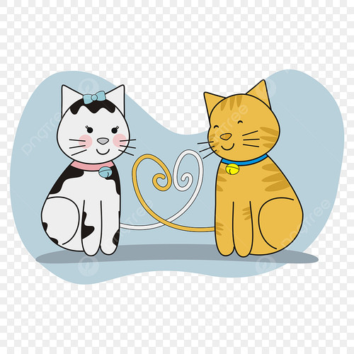 pngtree cute cat couple in love png image 5848217.jpg