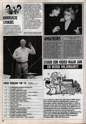 Veronica Radio TV 28 Weekblad 13 tot en met 19. Oktober 1990