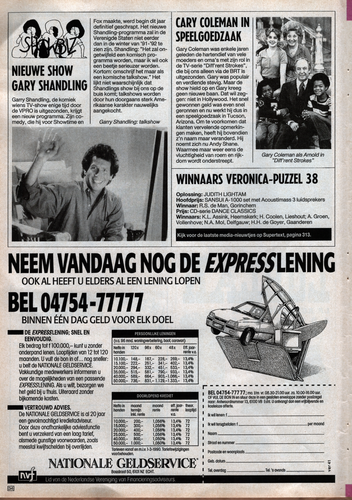 Veronica Radio TV 34 Weekblad 13 tot en met 19. Oktober 1990