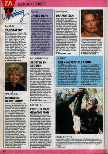 Veronica Radio TV 46 Weekblad 13 tot en met 19. Oktober 1990