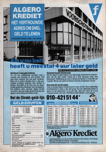 Veronica Radio TV 63 Weekblad 13 tot en met 19. Oktober 1990