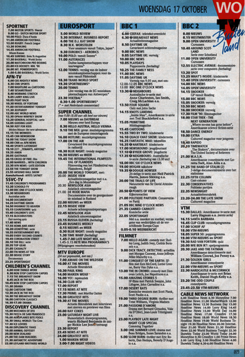 Veronica Radio TV 87 Weekblad 13 tot en met 19. Oktober 1990