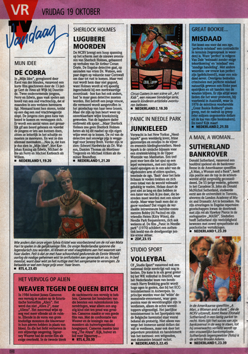 Veronica Radio TV 98 Weekblad 13 tot en met 19. Oktober 1990