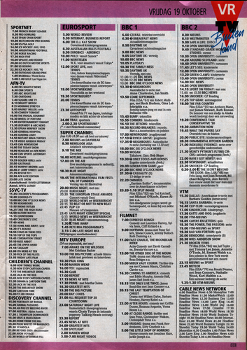 Veronica Radio TV 103 Weekblad 13 tot en met 19. Oktober 1990