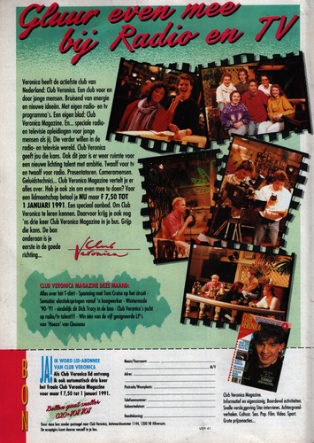 Veronica Radio TV 12 Weekblad 13 tot en met 19. Oktober 1990