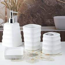 Bathroom Soap Dispenser Set White Kookee.jpg