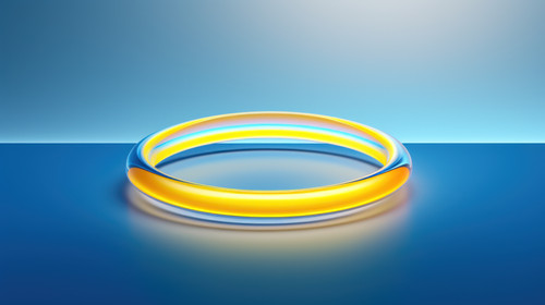 Abstract blue and yellow light ring minimalistic clean soft focus 00232 00.jpg