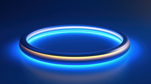 Abstract blue and yellow light ring minimalistic clean soft focus 00232 03.jpg