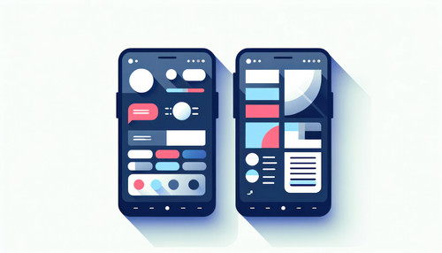 DALL E 2023 11 04 21 12 07 Create a minimalist flat illustration of a contemporary smartphone on a w.jpg