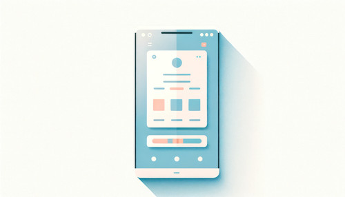 DALL E 2023 11 04 21 11 06 Design a minimalist flat illustration of a modern smartphone on a white b.jpg