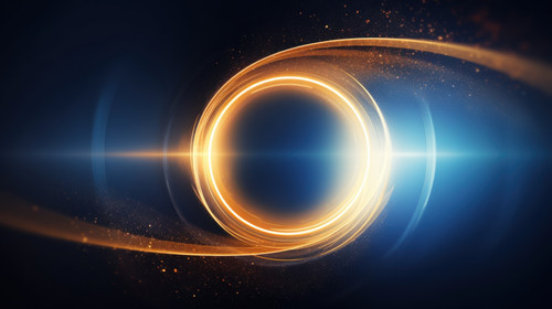 Abstract blue and gold circle light effect background minimalistic clean soft focus 00185 01.jpg