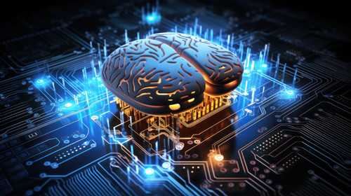 A brain integrated with a computer microchip Neuroscientific progress and braincomputer interfaces 0.jpg