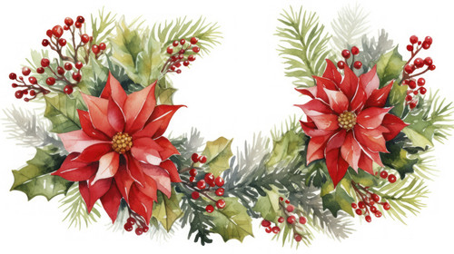 Christmas wreath watercolorwatercolour illustration hand drawn 00162 01.jpg