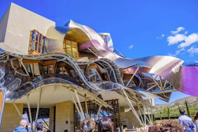 Unusual stay at the Marqués de Riscal hotel in Spain.