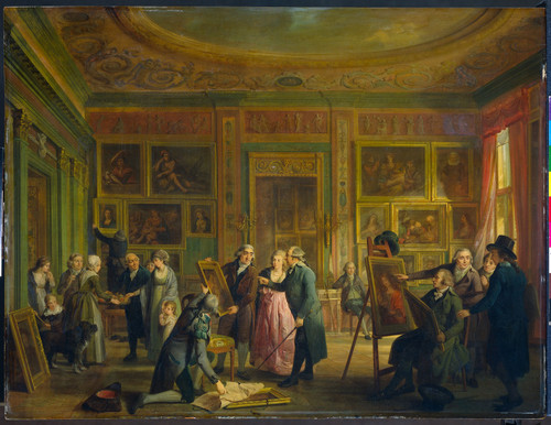 Lelie, Adriaan de Художественная галерея Josephus Augustinus Brentano в его доме на Herengracht (Кан