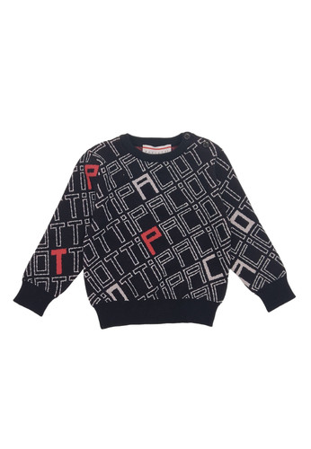 cesare paciotti 4us kids maglia lana nero allover bambino a.jpg