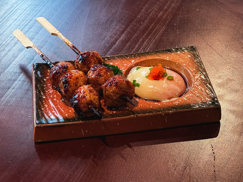 809. Tsukune with Onsen Egg.jpg