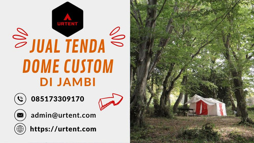 Dapatkan pengalaman berkemah yang tak terlupakan dengan Tenda Dome Custom di Jambi. Tenda berkualitas tinggi yang dirancang sesuai dengan keinginan Anda, membuat petualangan Anda semakin istimewa.

?️ Custom Desain: Tampilan tenda sesuai keinginan Anda. Pilih warna, motif, dan ukuran yang Anda sukai!

?️ Kualitas Terbaik: Tahan air, tahan angin, dan tahan cuaca ekstrem. Tenda yang tahan lama untuk semua musim.

? Ukuran Variatif: Pilih ukuran yang sesuai dengan kebutuhan petualangan Anda, mulai dari tenda pribadi hingga keluarga.

Dapatkan tenda kustom Anda sekarang! Hubungi kami di [WA 085173309170] atau email ke [admin@urtent.com] untuk informasi lebih lanjut. Jadikan petualangan Anda lebih spesial dengan tenda yang benar-benar Anda miliki!
