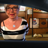 Sandy Talking To A Stranger Outside An Adult Video Store