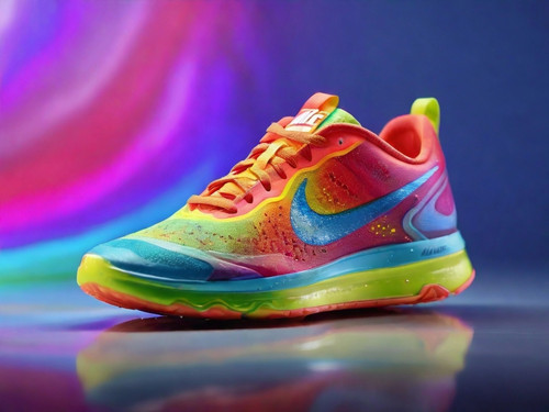 rainbow nike sneakers