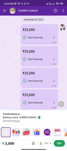 SURBIR KUMAR 4 PAYMENT OF 25,000.jpg