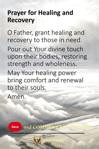 Prayer for Healing and Recovery