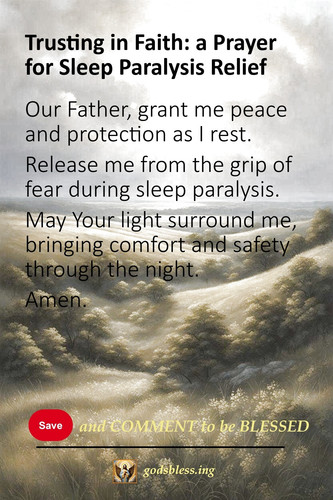 Trusting in Faith: a Prayer for Sleep Paralysis Relief