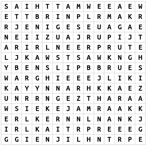 Word Search 1