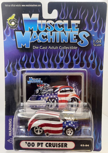 Машинка Muscle Machines '00 PT Cruiser (Chrysler) 2002 Stars & Stripes 71161 02 78