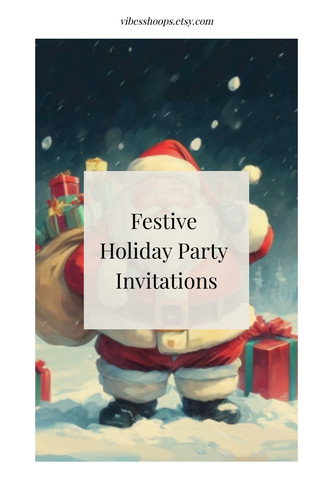 Festive Holiday Party Invitations 4548998