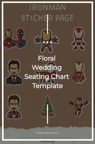 Floral Wedding Seating Chart Template 1985159