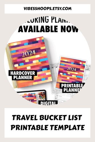Travel Bucket List Printable Template 8983637