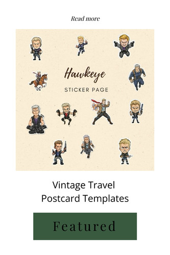 Vintage Travel Postcard Templates 6806188