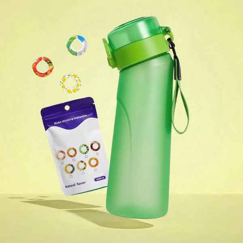 【Flavored Air Water Bottle With Straw】 Water Bottle With Straw so you only need to drink water to enjoy different flavors, pods do not add sugar or chemicals, very suitable for fitness lovers, pods in different flavors allow you to enjoy all the benefits of drinking water, but it gives a more delicious experience.
【New Experience of Drinking Water】 Large water bottle with handle gives you an innovative way to get rid of tasteless plain water and stay hydrated. flavored air water bottle allows you to add delicious and healthy flavors to your water in just a few seconds.
【How It Works】 The scent-flavored pods on top of the mouthpiece you smelled trick your brain into thinking the water is flavored air. With five delicious flavor options, you'll never get tired of drinking plain water again, it is perfect gym water bottle.
【Fruit Flavored Air Large Water Bottle】 Magical sports water bottle and large water bottle with flavor pods. Perfectly combined with flavored air pods, it can provide you with a water of "flavored air" with a delicious aroma. You can also refreshing your favorite flavor from soft drinks to magical healthy big water bottle.
【Safe Material】 Safety is our top priority. Flavored air water bottle with straw is made of food grade, eco-friendly. It is 100% BPA free water bottles and does not release harmful chemicals even after prolonged use. It is suitable for both hot and cold drinks.
【Sports Water Bottle With Handle】 Our water bottle with flavor pods for Flavored Air is equipped with a Handle closure and a carrying strap. The opening of the bottle is wide, it is easy to add ice cubes. It is convenient to connect cute water bottle with your backpack, bike or travel bag.
【Widely Use】 Sports water bottle 650ml large capacity, one key open with locking ring Built-in straw to prevent water from choking, The opening of the bottle is wide, easy to add water and clean. It is convenient to connect this big water bottle to your backpack, bike or travel bag
【Taste Smell】 When your nose smells the Flavored Air pods while drinking through sports water bottle set, the smell travels through your throat to the olfactory center of your nose and appears as taste in your brain. Although the water doesn't smell, what you feel is actually what you smell.

https://meeri.uk/products/best-water-bottle-flavored-with-5-flavor-pods