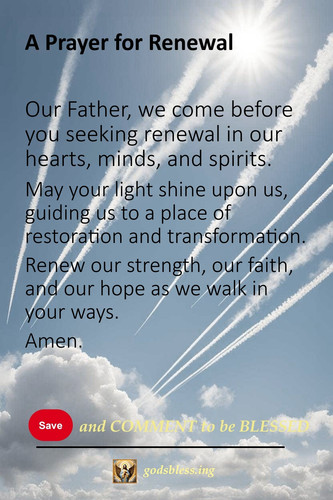 A Prayer for Renewal