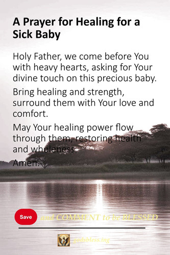 A Prayer for Healing for a Sick Baby