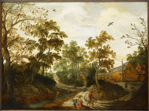 Bundel, Willem van den Окраина деревни, 1623, 39,3 cm х 52,2 cm, Дерево, масло