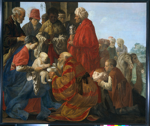 Brugghen, Hendrick ter Поклонение волхвов, 1619, 132,5 cm х 160,5 cm, Холст, масло