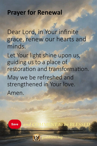 Prayer for Renewal