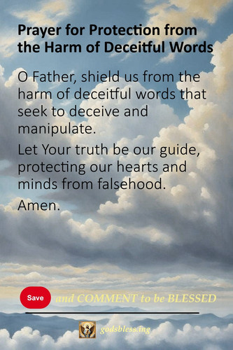 Prayer for Protection from the Harm of Deceitful Words