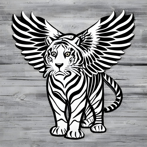 tiger with wings, minimal, plain white background.jpg