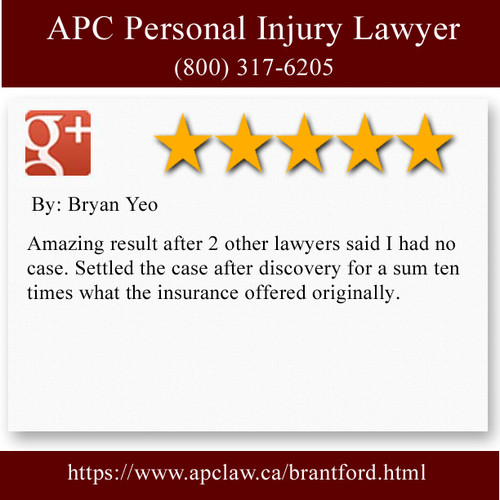 APC Personal Injury Lawyer
7 Charlotte St
Brantford ON N3T 5W7
(800) 317-6205

https://apclaw.ca/brantford.html