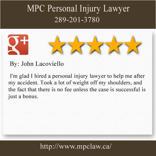 MPC Personal Injury Lawyer
207-5 Brisdale Dr
Brampton, ON L7A 0S9 
(289) 201-3780

https://mpclaw.ca/Brampton.html