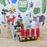 Hunting Gift 12 Gauge Shotgun Shell Shot Glasses Set with Acrylic Cup Holder Tray for Barware10