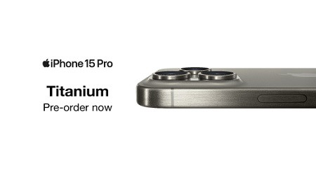 20220247 Apple Pre Order now iPhone 15 Pro WB Hero 450x250 E.jpg