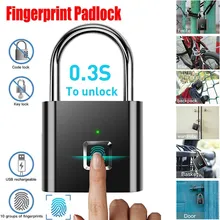 Fingerprint Smart Lock Keyless imperme vel Anti Roubo Fingerprint Cadeado Liga de zinco Seguran a In.webp