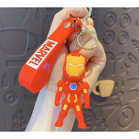Breloc de calitate pentru penar, chei si fermoar rucsac cu personaj figurina marvel iron man